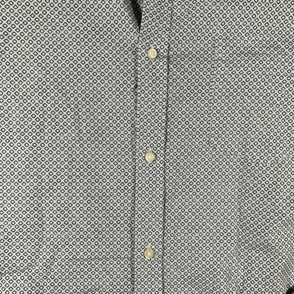 Banana Republic Heritage Shirt Mens XL Blue Geometric Long Sleeve Button-Up